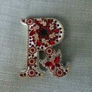 Custom Rhinestone Letter Decor Sparkly Wall or Table Initials, Handmade Crystal‎